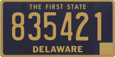 DE license plate 835421