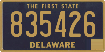 DE license plate 835426