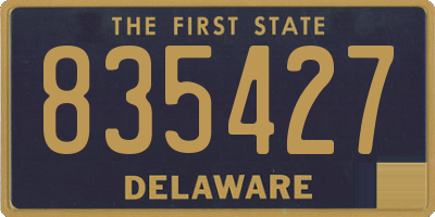 DE license plate 835427