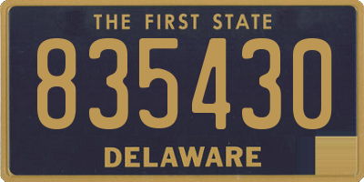 DE license plate 835430