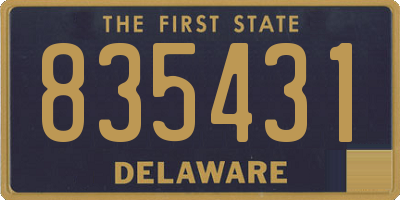 DE license plate 835431