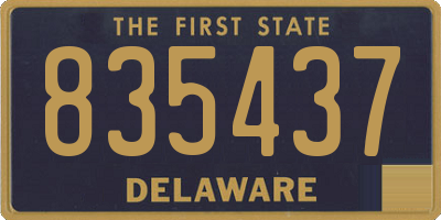 DE license plate 835437