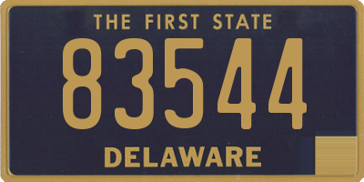 DE license plate 83544
