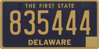 DE license plate 835444