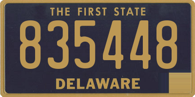 DE license plate 835448