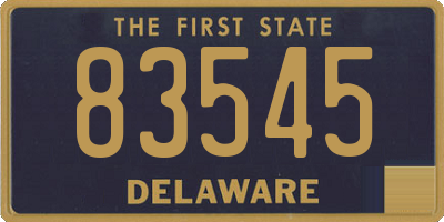 DE license plate 83545