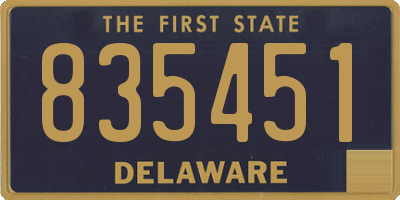 DE license plate 835451