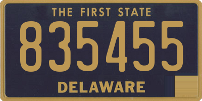DE license plate 835455