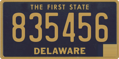DE license plate 835456