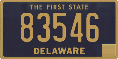 DE license plate 83546