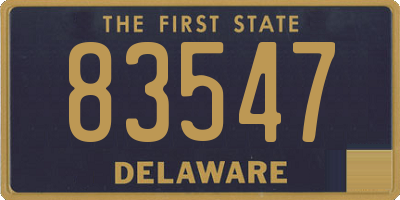 DE license plate 83547