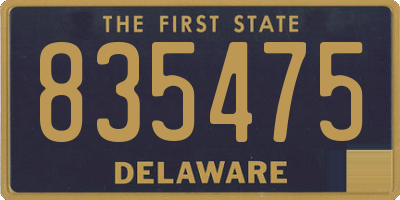 DE license plate 835475