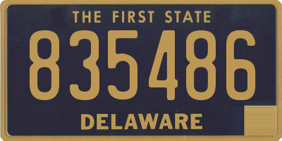 DE license plate 835486