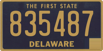 DE license plate 835487
