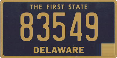 DE license plate 83549