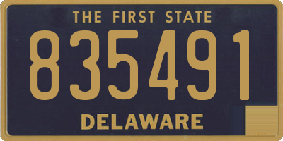 DE license plate 835491