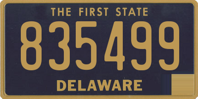 DE license plate 835499