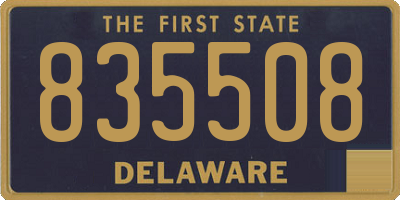 DE license plate 835508