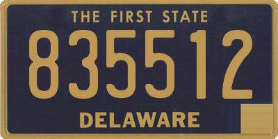 DE license plate 835512