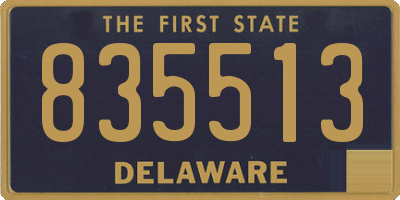 DE license plate 835513