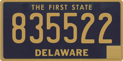 DE license plate 835522