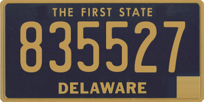 DE license plate 835527