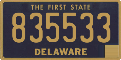 DE license plate 835533