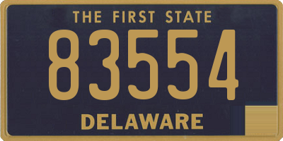 DE license plate 83554