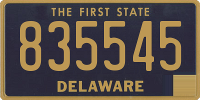 DE license plate 835545