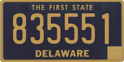 DE license plate 835551