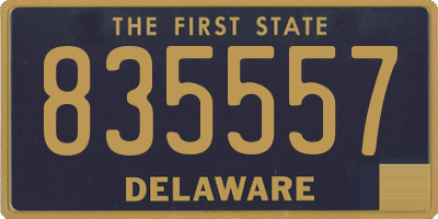 DE license plate 835557