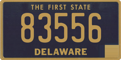 DE license plate 83556
