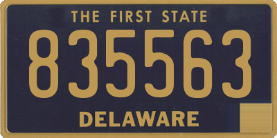 DE license plate 835563