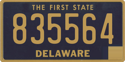 DE license plate 835564
