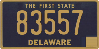 DE license plate 83557