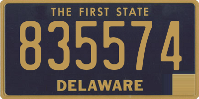 DE license plate 835574