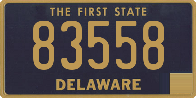 DE license plate 83558