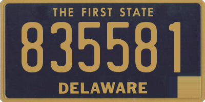 DE license plate 835581