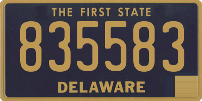 DE license plate 835583