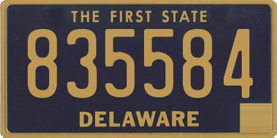 DE license plate 835584