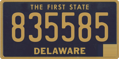 DE license plate 835585