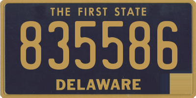 DE license plate 835586