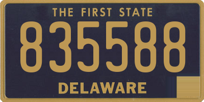 DE license plate 835588