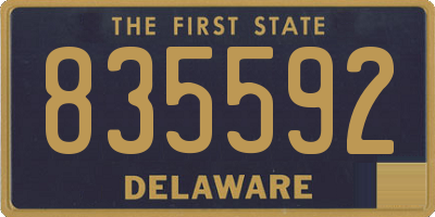 DE license plate 835592