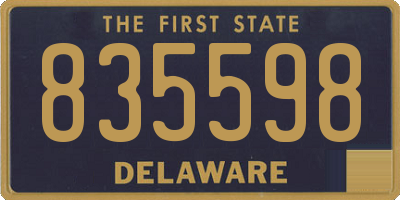 DE license plate 835598