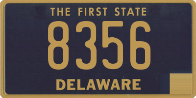 DE license plate 8356