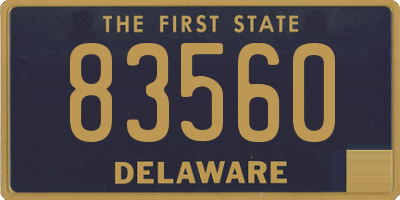 DE license plate 83560