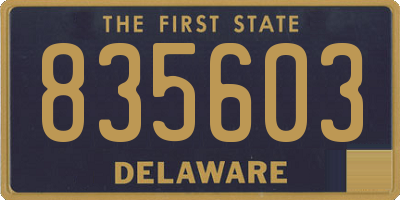 DE license plate 835603