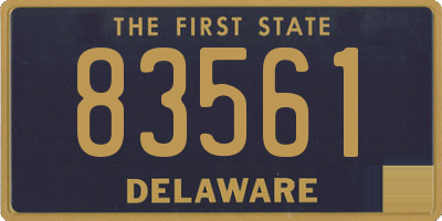 DE license plate 83561