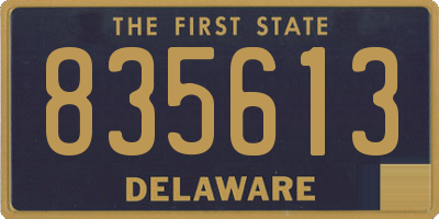 DE license plate 835613